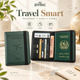Portable travel passport holder