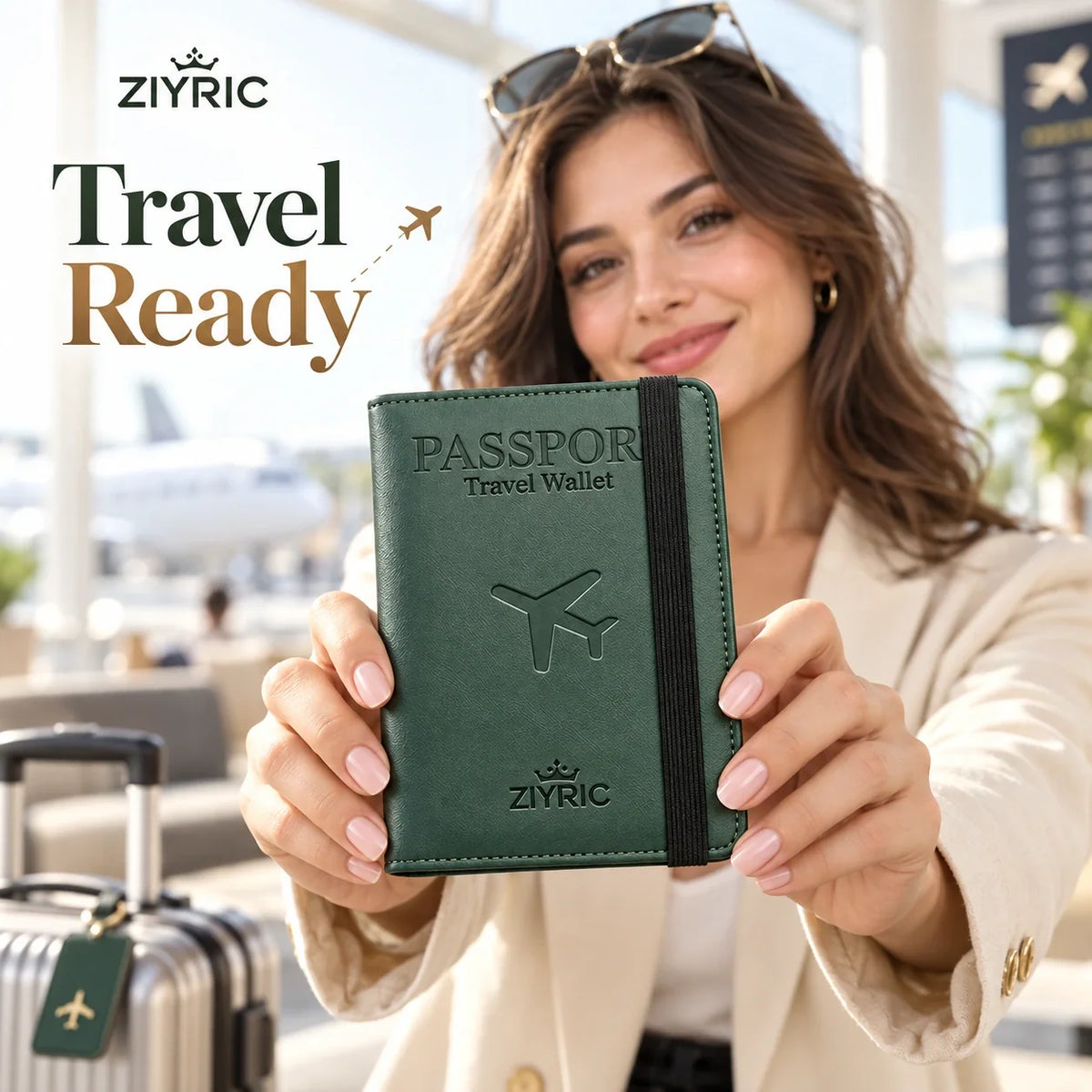 Portable travel passport holder