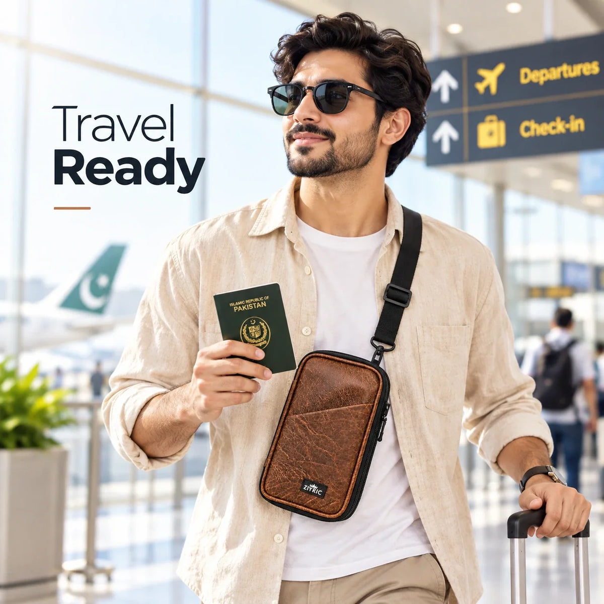 Travel Mate Passport Pouch Bag Genuine Leather