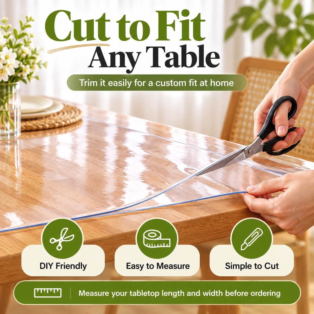 Transparent Waterproof Table & Furniture Protection Sheet
