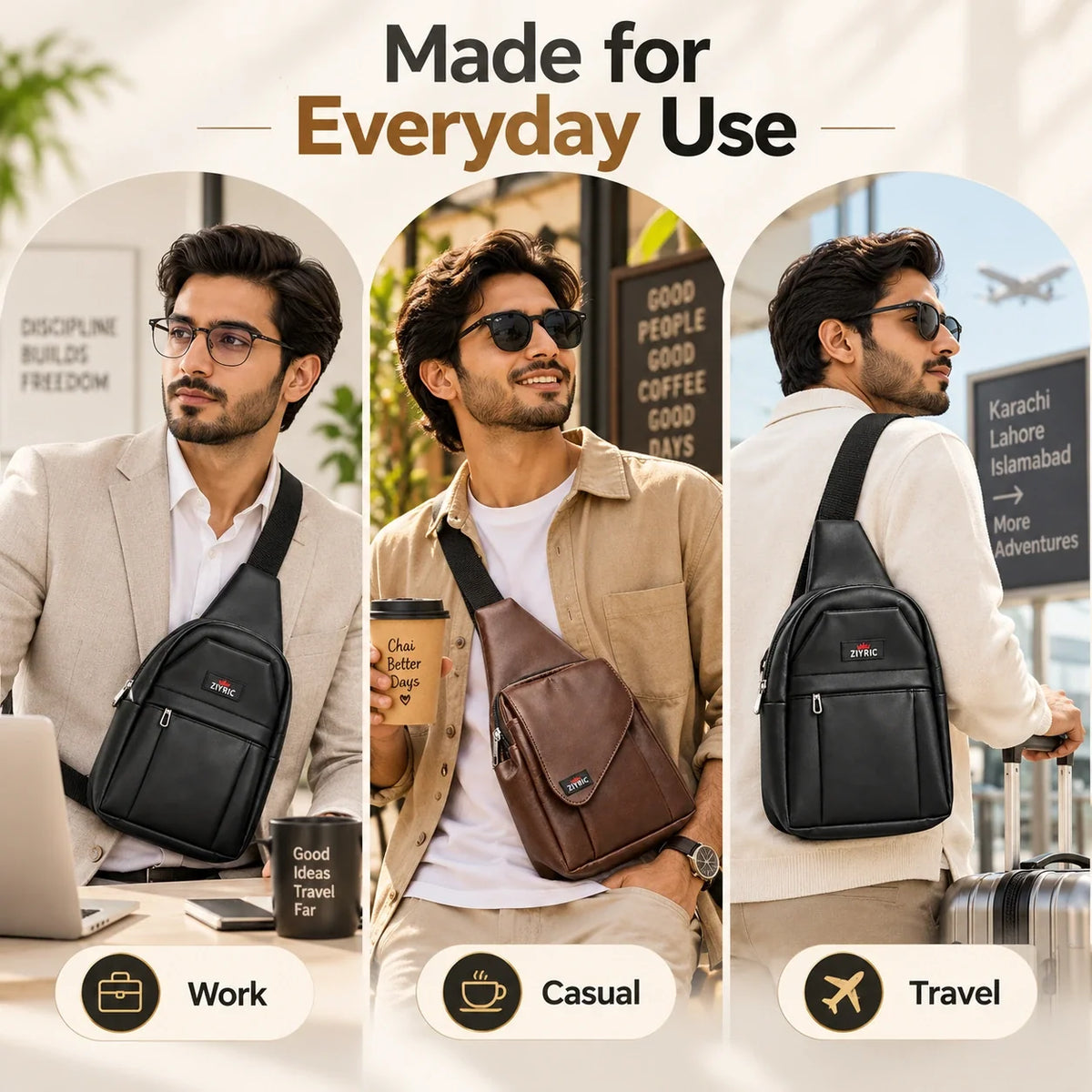 Buy 1 Get 1 FREE - Premium Crossbody Bag