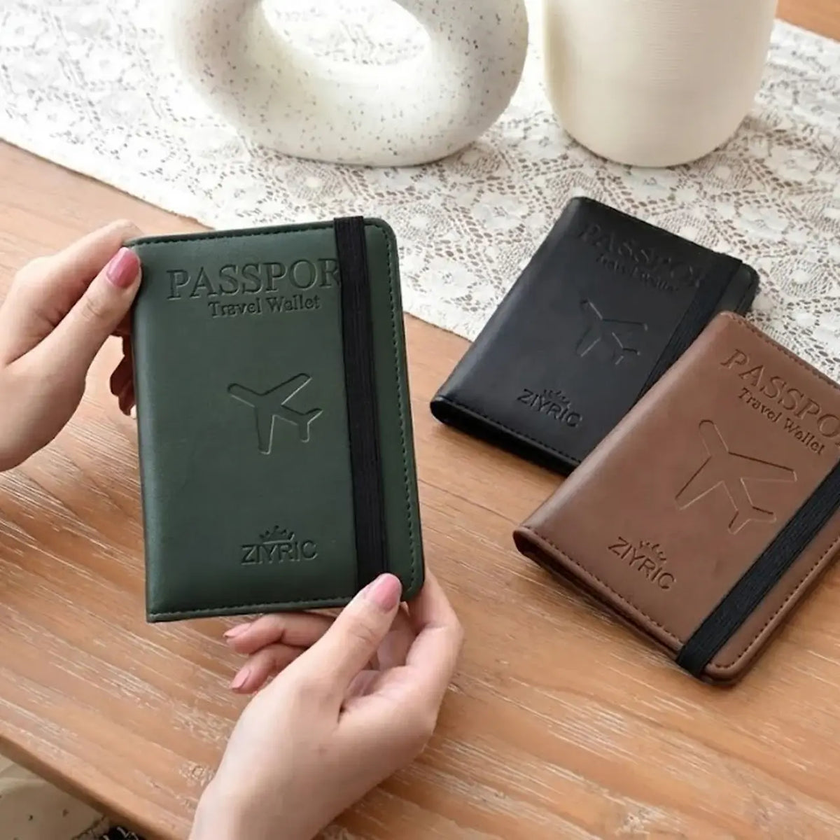 Portable travel passport holder