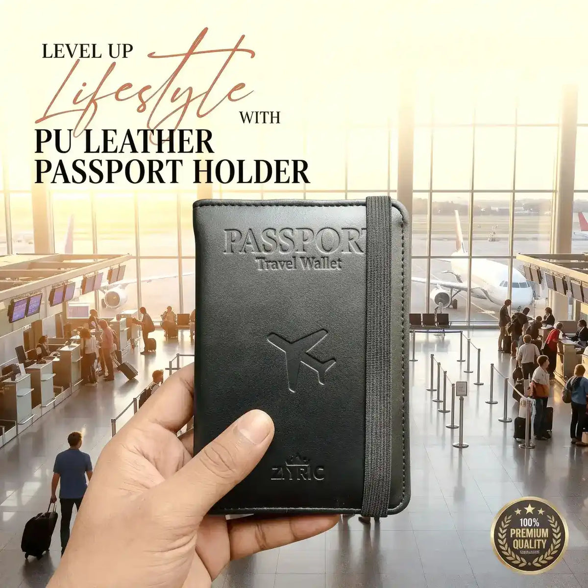 Portable travel passport holder