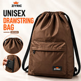 Unisex Drawstring Backpack – Brown